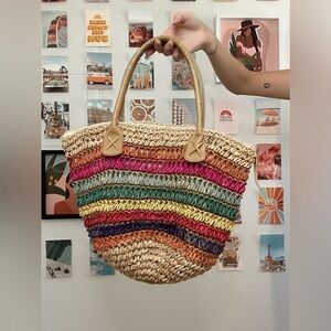 Woven Rainbow Purse